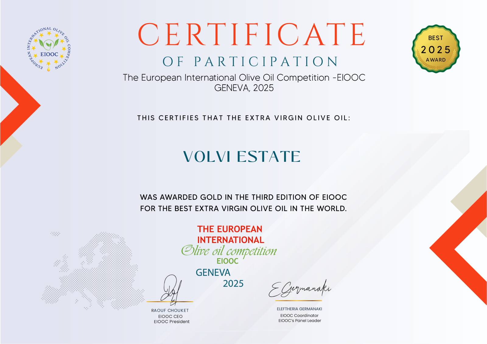 Greece Volvi Estate GOLD Quality